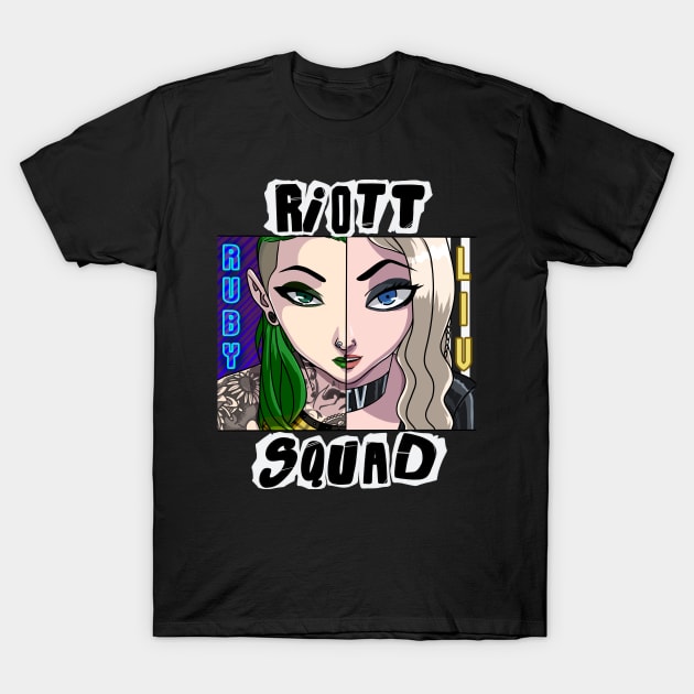 Riott Squad Women's Wrestling T-Shirt by Noseking